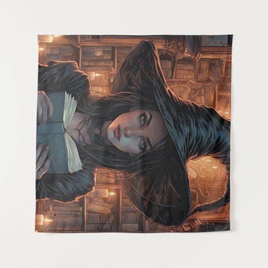 De heks wandkleed (Voorkant (horizontaal))