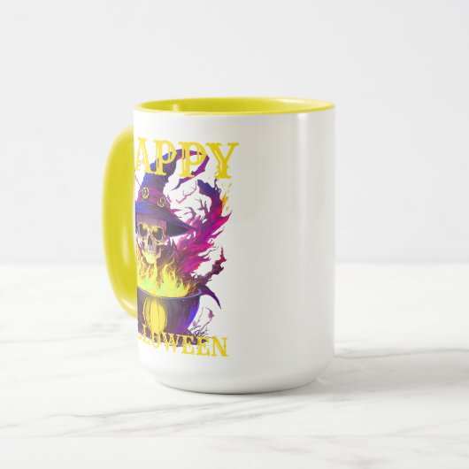 De heksen schedel mok (Voorkant links)