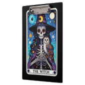De Heksen Tarot | Skelet Heks met Uil Klembord (Links)