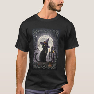 De Heksen Tarotkaart Kat Gotische Hekserige Vibes T-shirt