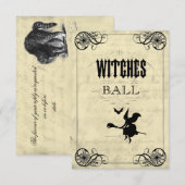 De heksenbrood met halloween RSVP (Voorkant / Achterkant)