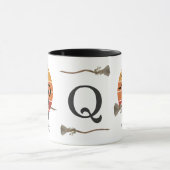 De heksencat's trick-or-treat-avontuur monogram mok (Midden)