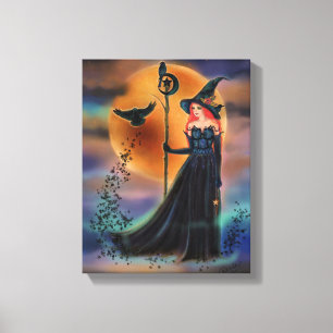 De heksenheks van Renee Lavoie Canvas Afdruk
