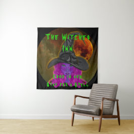 De Heksenherberg Blijf voor een Spreuk Halloween H Wandkleed