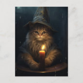 De heksenkat briefkaart (Voorkant)