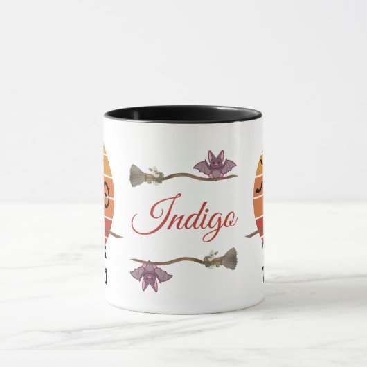 De heksenkat's Trick or treat Halloween Adventure Mok (Midden)