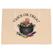 De heksenketel voor Halloween Groot Cadeauzakje (Voorkant)