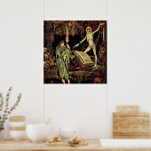 “De heksenkokerij” door Harry Clarke Poster (Keuken)