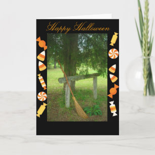 De Heksenpaal - Halloween Wenskaart Kaart