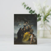 De heksensabbat, Las Brujas door Francisco Goya Feestdagenkaart (Staand voorkant)