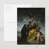 De heksensabbat, Las Brujas door Francisco Goya Feestdagenkaart (Voorkant / Achterkant)