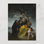 De heksensabbat, Las Brujas door Francisco Goya Feestdagenkaart (Voorkant)