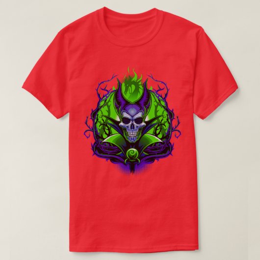 De heksenschedel t-shirt (Design voorkant)