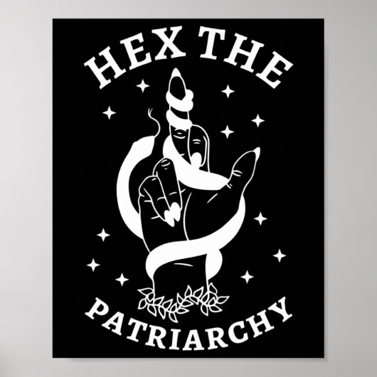 De heksenstrijd van het patriarchaat leidt het pat poster (Voorkant)