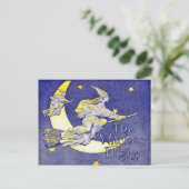 De heksenvlucht briefkaart (Staand voorkant)