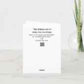 De heksenvrienden doen mee met de Halloweenkaart Kaart (Achterkant)