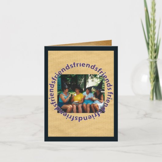 De heksenvrienden doen mee met de Halloweenkaart Kaart (Voorkant)