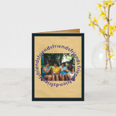 De heksenvrienden doen mee met de Halloweenkaart Kaart (Gele Bloem)