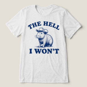 De hel die ik niet capybara cowboy western Tri-Blend shirt