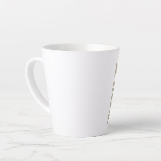 De hel is andere mensen latte mok (Linkerhoek)