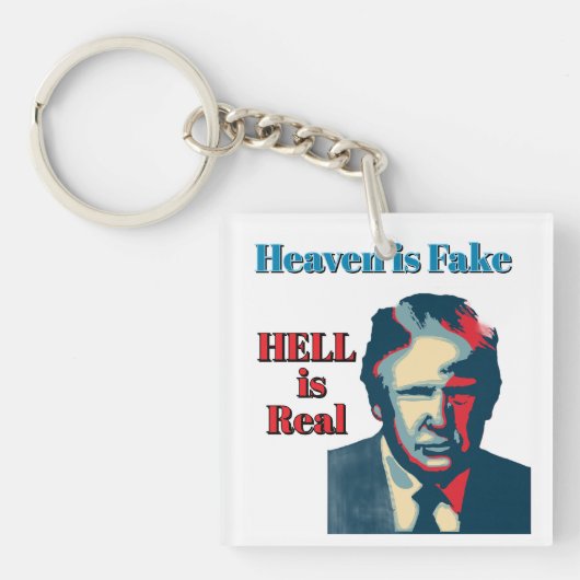 De hel is echt sleutelhanger (voorkant)