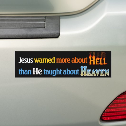De hel is echte bumper sticker (Op auto)