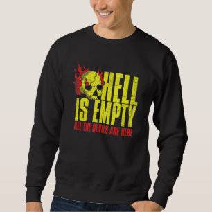 De hel is een leeg T-shirt van de schedel.