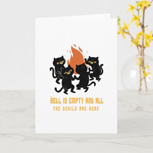 De hel is Leeg en alle duivels zijn hier Kaart (Gele Bloem)