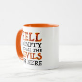 De hel is leeg en alle duivels zijn hier mok (Voorkant links)