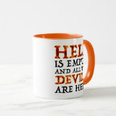 De hel is leeg en alle duivels zijn hier mok (Voorkant rechts)