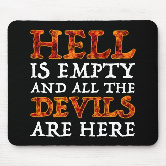 De hel is leeg en alle duivels zijn hier muismat (Voorkant)