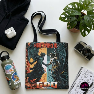 De hel probeerde het, God ontkende het - Christeli Tote Bag