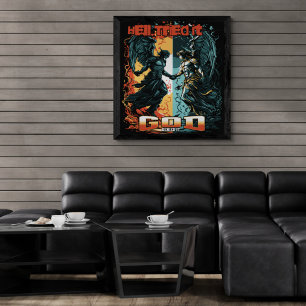 De hel probeerde het God ontkende het Christelijk Perfect Poster