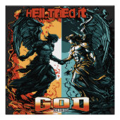 De hel probeerde het God ontkende het Christelijk  Perfect Poster (Voorkant)