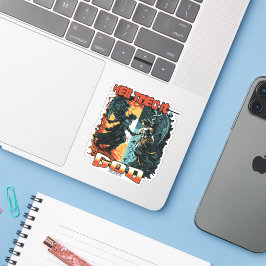 De hel probeerde het God ontkende het Christelijk Sticker