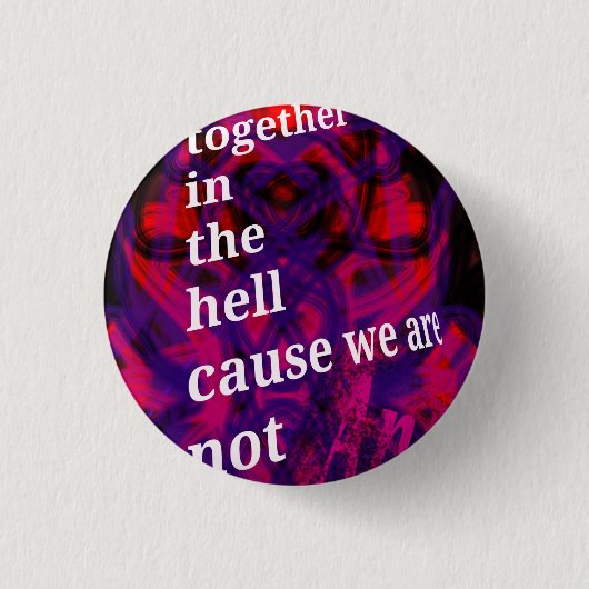 De hel ronde button 3,2 cm (Voorkant)