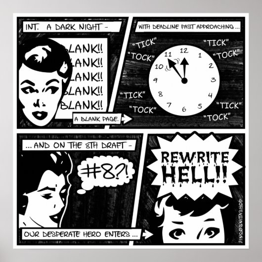 De hel strip herschrijven poster (Voorkant)