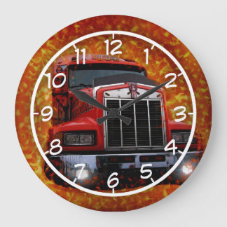 De hel van een truck grote klok