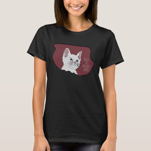 De hel zijn andere katten t-shirt (Voorkant)