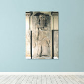 De held Gilgamesh heeft een leeuw Canvas Afdruk (Insitu (Houten vloer))