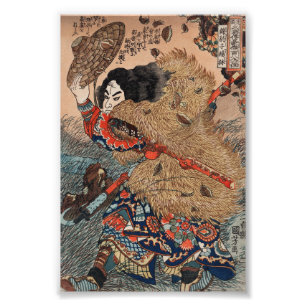 De held van de Suikoden door Utagawa Kuniyoshi Foto Afdruk