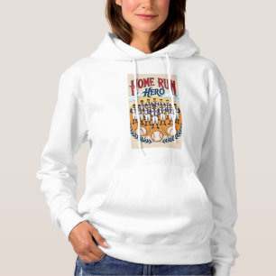 De held van de thuisrun. hoodie