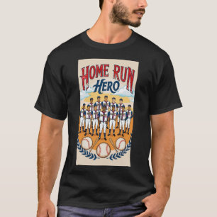 De held van de thuisrun. t-shirt