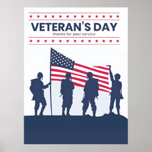 De Helden van Amerika Vieren – Veteranendag 2025 Poster