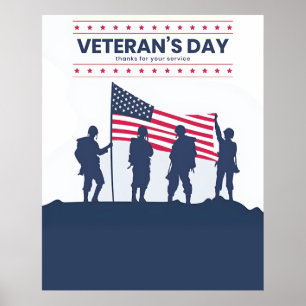 De Helden van Amerika Vieren – Veteranendag 2025 Poster