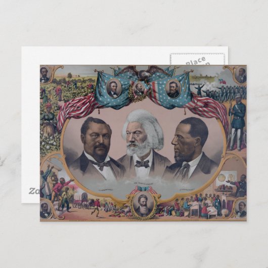 "De helden van de gekleurde ras" Briefkaart (Voorkant / Achterkant)