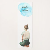 De helderder de Waterverf van de vlam fitness Mat (Achterkant)