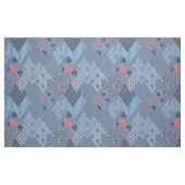 De heldere blauwe lappendeken stof (Fat Quarter)