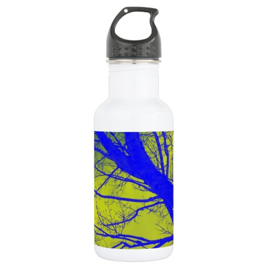 De heldere Blauwe Samenvatting van de Boom van de Waterfles (Voorkant)