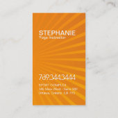 De heldere en Moderne Visitekaartjes van de Yoga (Achterkant)